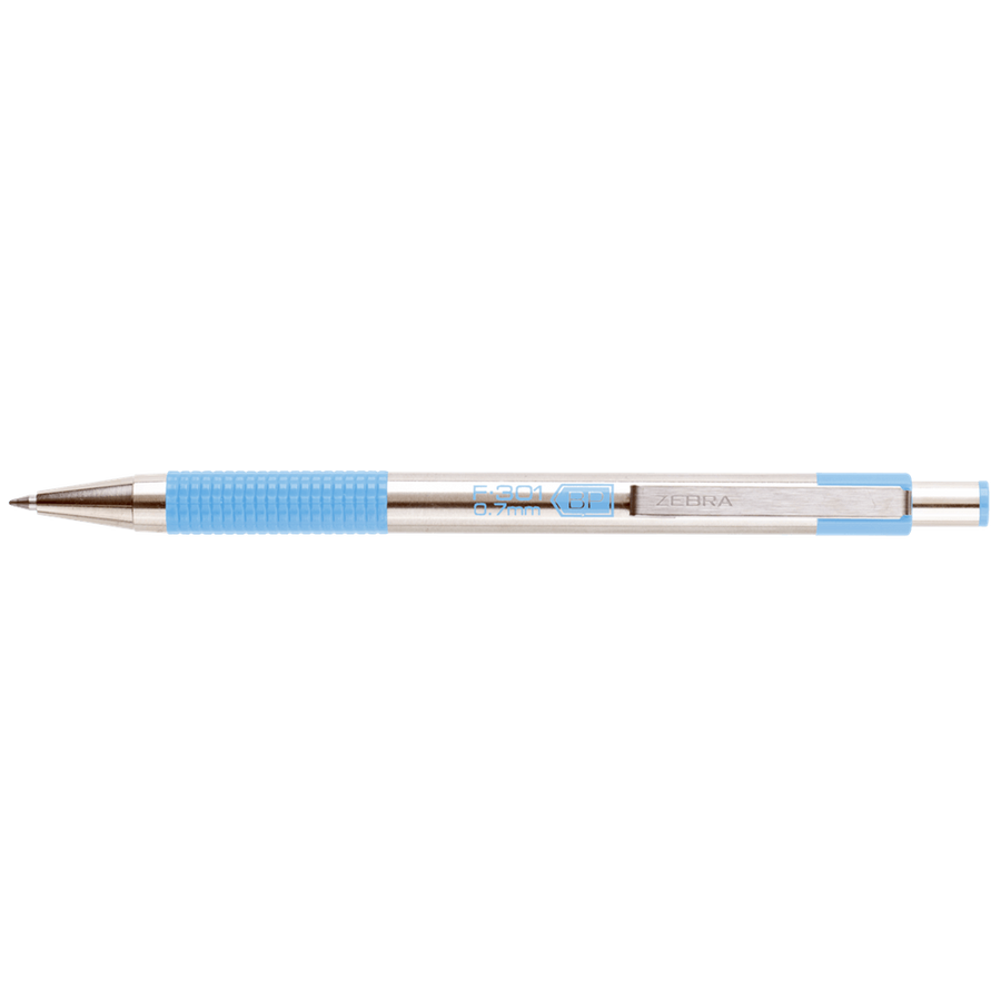Zebra F-301 golyóstoll, 0,7 mm, pasztell kék